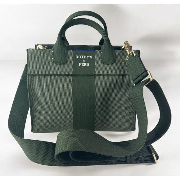 Rothy's Handbags - *Rare Rothy's x Feed Limited Edition Mini Tote Bag Green Crossbody Handbag Purse